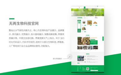ViSNature Bio-Labs – 綠色寬屏中英文官網(wǎng)設(shè)計(jì)理念